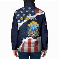 Personalized 54th Massachusetts Infantry Regiment Padded Jacket American Flag Heritage - Wonder Print Shop
