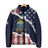Personalized 54th Massachusetts Infantry Regiment Padded Jacket American Flag Heritage - Wonder Print Shop