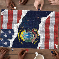 54th Massachusetts Infantry Regiment Puzzle American Flag Heritage - Wonder Print Shop