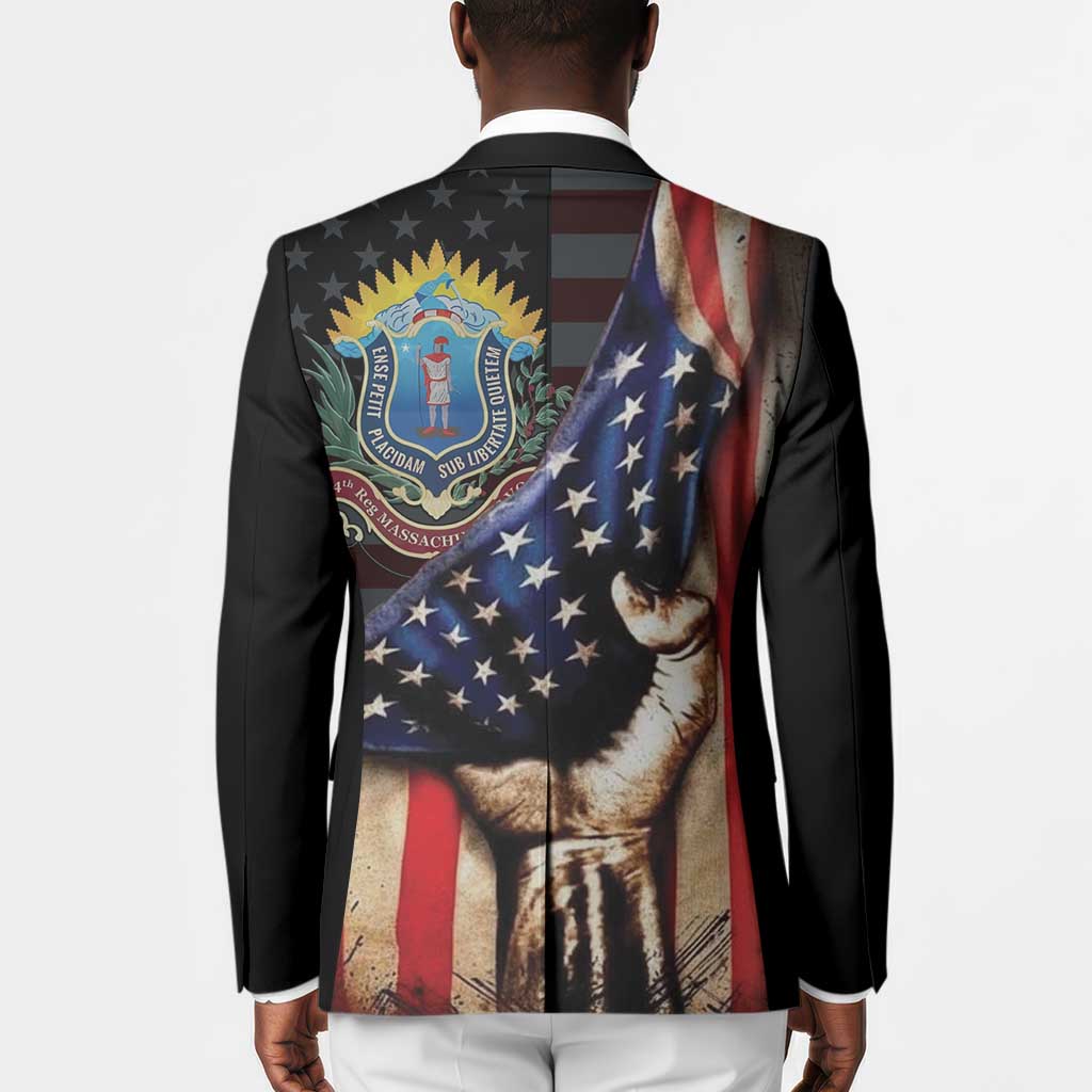 54th Massachusetts Infantry Regiment Blazer Flag of Freedom - Wonder Print Shop