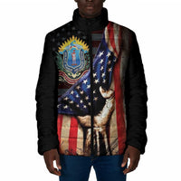54th Massachusetts Infantry Regiment Padded Jacket Flag of Freedom - Wonder Print Shop