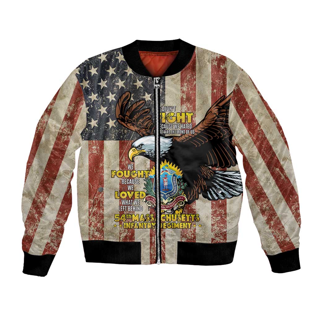 54th Massachusetts Infantry Regiment Bomber Jacket American Eagle - Wonder Print Shop