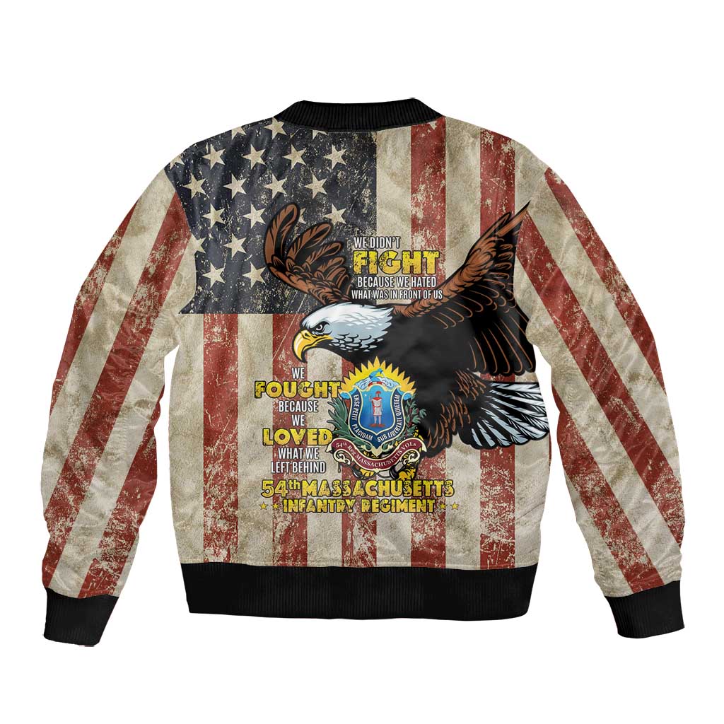54th Massachusetts Infantry Regiment Bomber Jacket American Eagle - Wonder Print Shop