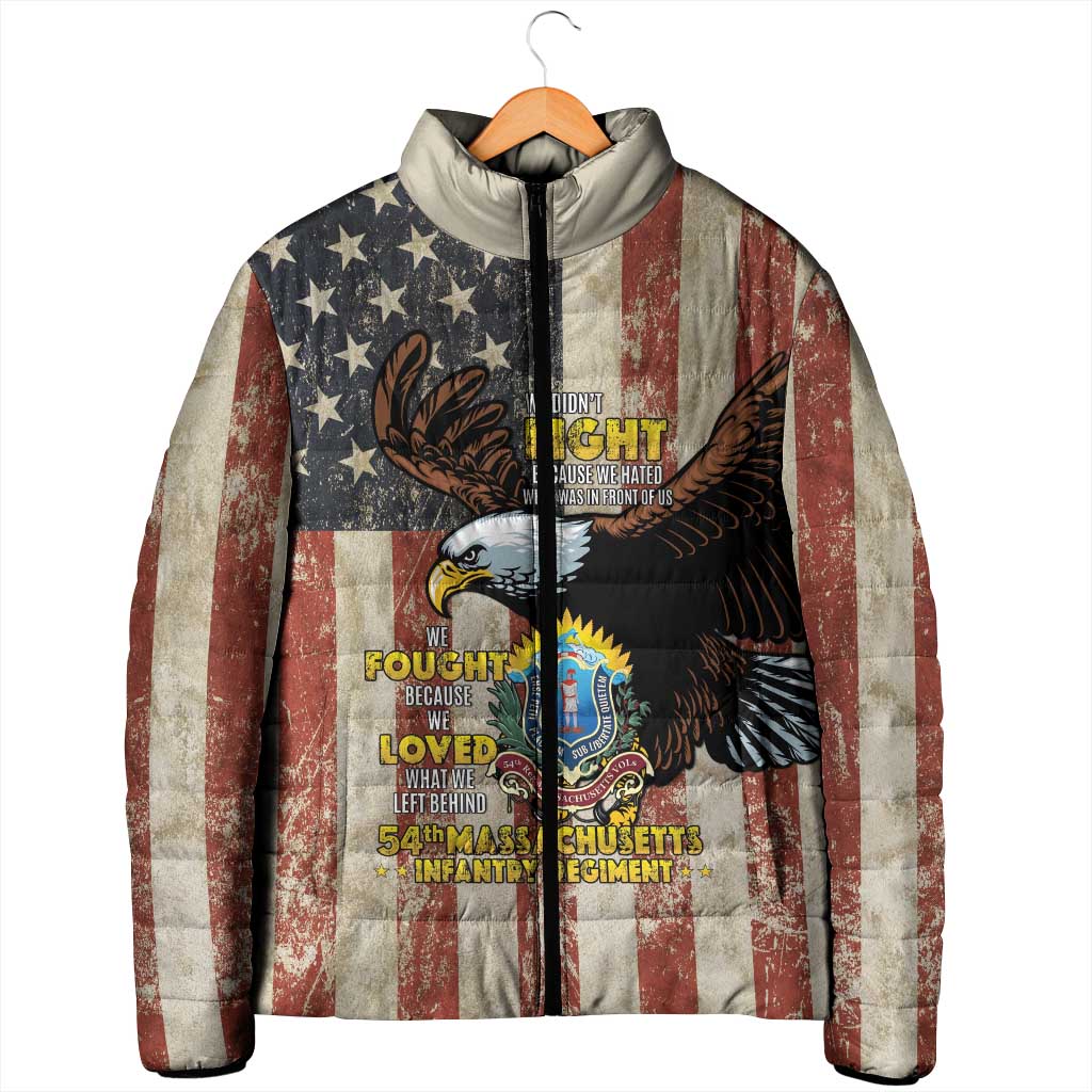 54th Massachusetts Infantry Regiment Padded Jacket American Eagle - Wonder Print Shop
