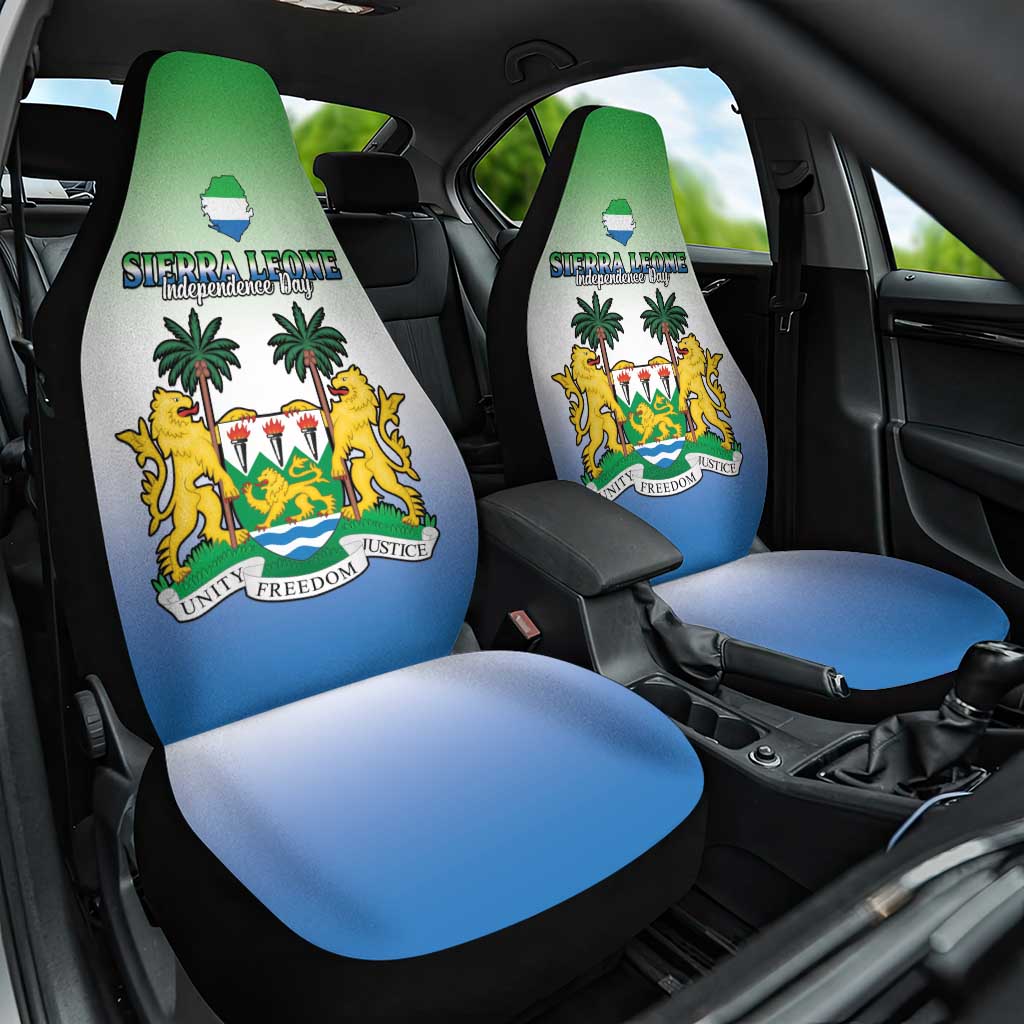 Sierra Leone Car Seat Cover Happy Independence Day