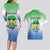 Personalised Sierra Leone Couples Matching Long Sleeve Bodycon Dress and Hawaiian Shirt Happy Independence Day