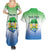 Personalised Sierra Leone Couples Matching Summer Maxi Dress and Hawaiian Shirt Happy Independence Day