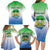 Personalised Sierra Leone Family Matching Long Sleeve Bodycon Dress and Hawaiian Shirt Happy Independence Day