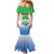 Personalised Sierra Leone Family Matching Mermaid Dress and Hawaiian Shirt Happy Independence Day