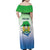 Personalised Sierra Leone Family Matching Off Shoulder Maxi Dress and Hawaiian Shirt Happy Independence Day