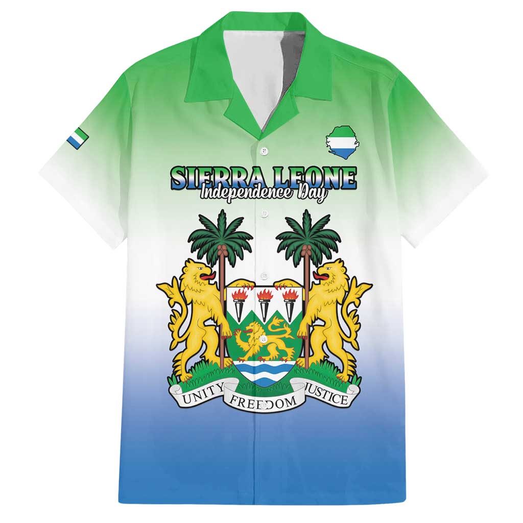 Personalised Sierra Leone Hawaiian Shirt Happy Independence Day