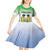 Personalised Sierra Leone Kid Short Sleeve Dress Happy Independence Day