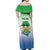 Personalised Sierra Leone Off Shoulder Maxi Dress Happy Independence Day