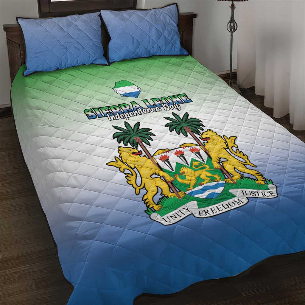 Sierra Leone Quilt Bed Set Happy Independence Day