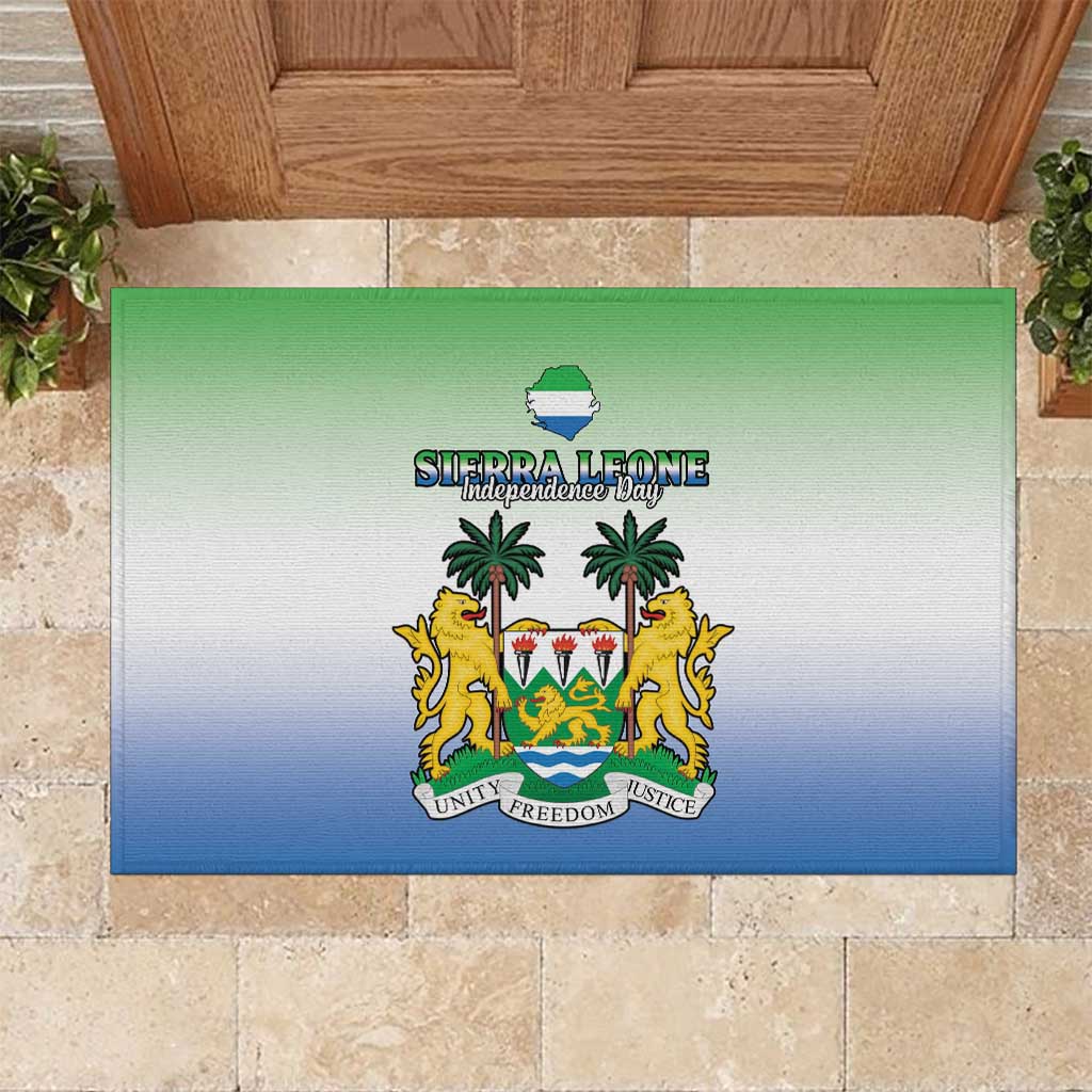 Sierra Leone Rubber Doormat Happy Independence Day