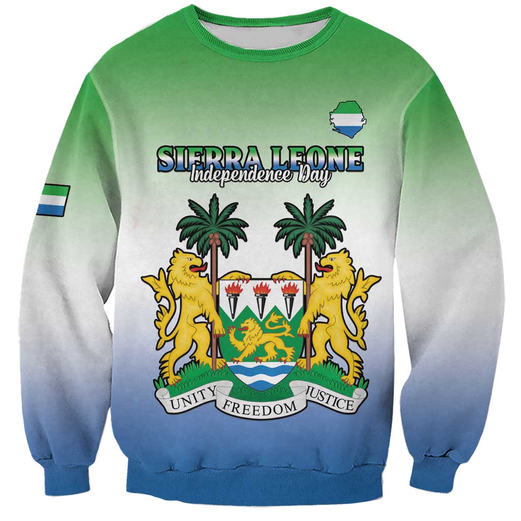 Personalised Sierra Leone Sweatshirt Happy Independence Day