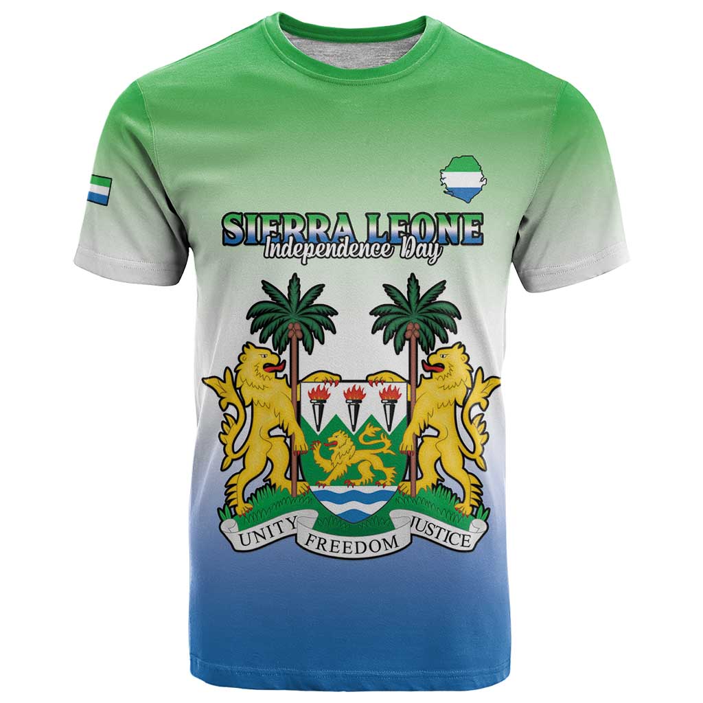 Personalised Sierra Leone T Shirt Happy Independence Day