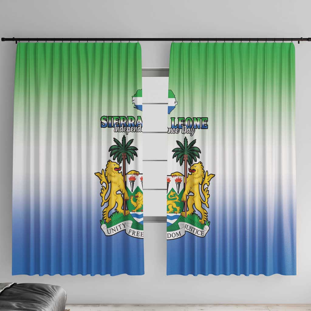 Sierra Leone Window Curtain Happy Independence Day