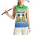 Personalised Sierra Leone Women Sleeveless Polo Shirt Happy Independence Day