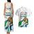 Personalised Sierra Leone Independence Day Couples Matching Tank Maxi Dress and Hawaiian Shirt Map With Kente Pattern