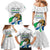 Personalised Sierra Leone Independence Day Family Matching Mermaid Dress and Hawaiian Shirt Map With Kente Pattern