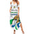 Personalised Sierra Leone Independence Day Family Matching Summer Maxi Dress and Hawaiian Shirt Map With Kente Pattern