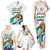 Personalised Sierra Leone Independence Day Family Matching Tank Maxi Dress and Hawaiian Shirt Map With Kente Pattern