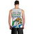 Personalised Sierra Leone Independence Day Men Tank Top Map With Kente Pattern