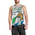 Personalised Sierra Leone Independence Day Men Tank Top Map With Kente Pattern