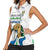 Personalised Sierra Leone Independence Day Women Sleeveless Polo Shirt Map With Kente Pattern