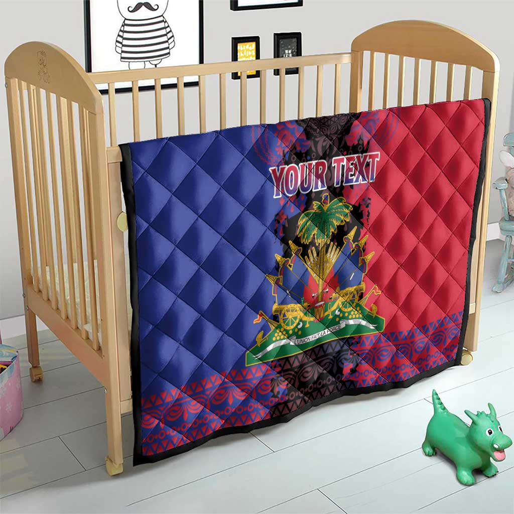 Personalised Haitian Heritage Month Quilt Citadelle Laferriere Dashiki Pattern