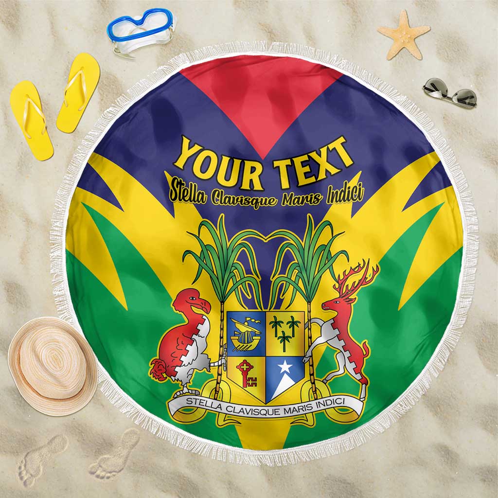 Personalised Mauritius Beach Blanket Stella Clavisque Maris Indici