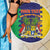 Personalised Mauritius Beach Blanket Coat Of Arms Mix Paisley Pattern