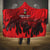 Personalised Mauritius Football Hooded Blanket Allez Les Dodos Grunge Style