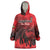 Personalised Mauritius Football Wearable Blanket Hoodie Allez Les Dodos Grunge Style