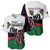 Personalised Happy Kenya Madaraka Day Baseball Jersey Maasai Shield - Kenyan Pattern