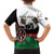 Personalised Happy Kenya Madaraka Day Family Matching Off Shoulder Short Dress and Hawaiian Shirt Maasai Shield - Kenyan Pattern