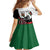 Personalised Happy Kenya Madaraka Day Family Matching Off Shoulder Short Dress and Hawaiian Shirt Maasai Shield - Kenyan Pattern