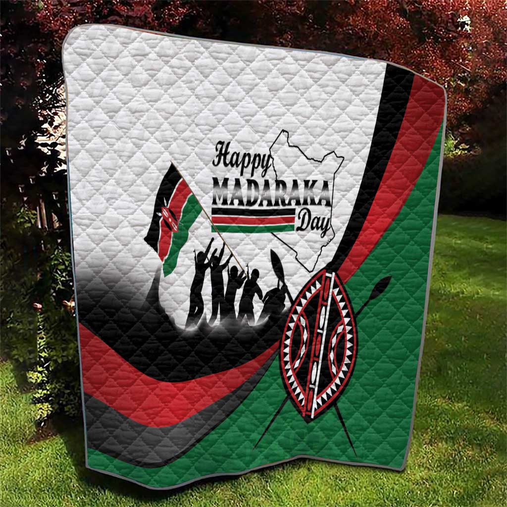 Happy Kenya Madaraka Day Quilt Maasai Shield - Kenyan Pattern