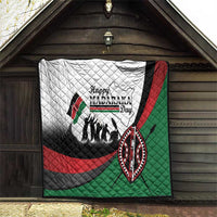 Happy Kenya Madaraka Day Quilt Maasai Shield - Kenyan Pattern