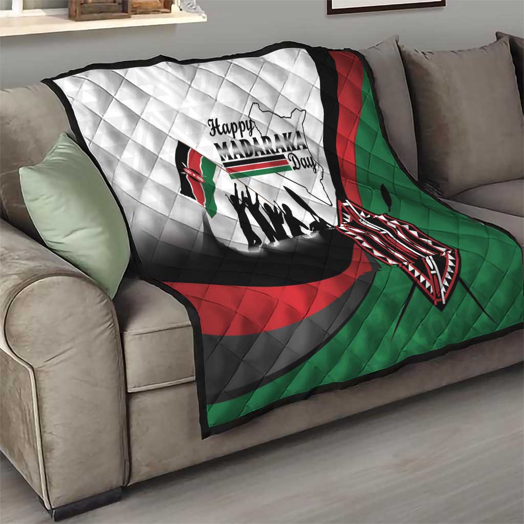 Happy Kenya Madaraka Day Quilt Maasai Shield - Kenyan Pattern