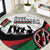 Happy Kenya Madaraka Day Round Carpet Maasai Shield - Kenyan Pattern