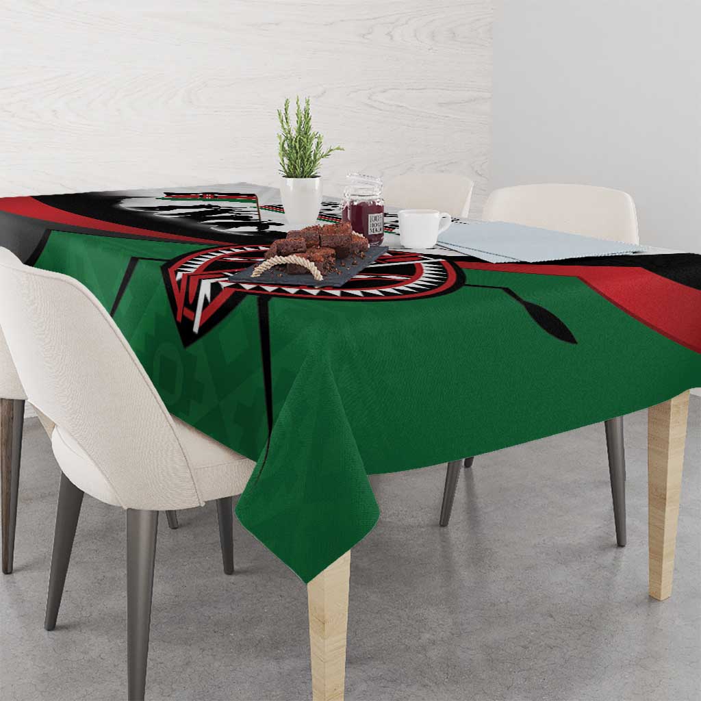 Happy Kenya Madaraka Day Tablecloth Maasai Shield - Kenyan Pattern