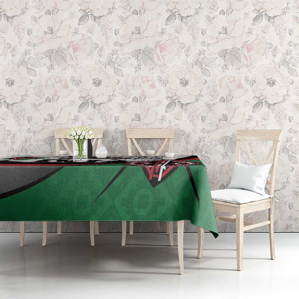 Happy Kenya Madaraka Day Tablecloth Maasai Shield - Kenyan Pattern