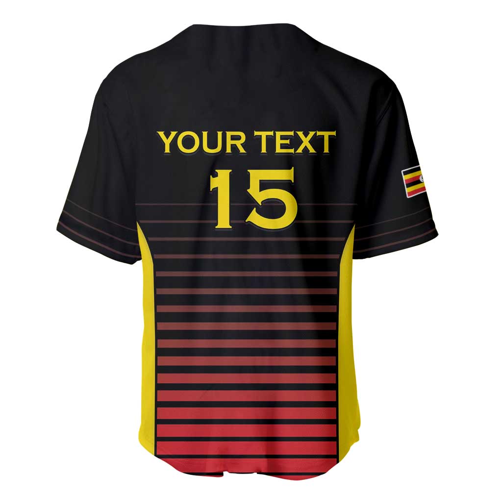 Uganda Rugby Custom Baseball Jersey Go Cranes
