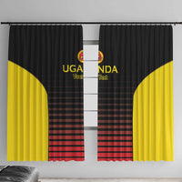 Uganda Rugby Custom Window Curtain Go Cranes