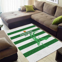 Zimbabwe Rugby Custom Area Rug Go Sables Go