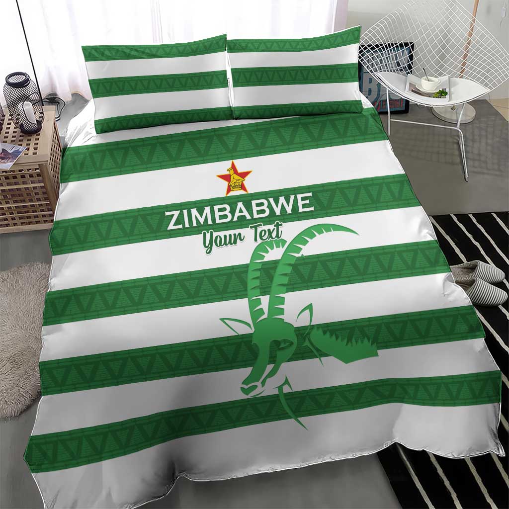 Zimbabwe Rugby Custom Bedding Set Go Sables Go