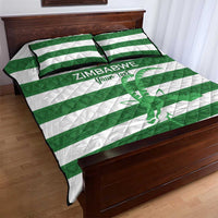 Zimbabwe Rugby Custom Quilt Bed Set Go Sables Go