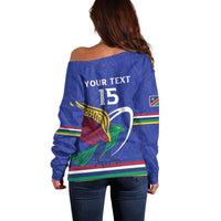 Namibia Rugby Custom Off Shoulder Sweater Go Welwitschias